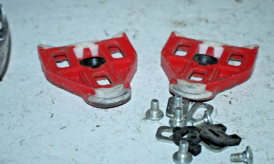 Pedales de bicicleta Look sin clip con tacos gris Bikepacking carreras carretera ¡Envío a EE. UU.! Foto 4 de 4