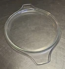 Vintage PYREX 475-C Casserole Flat Tab Handle Clear Glass LID ONLY 8 1/4”