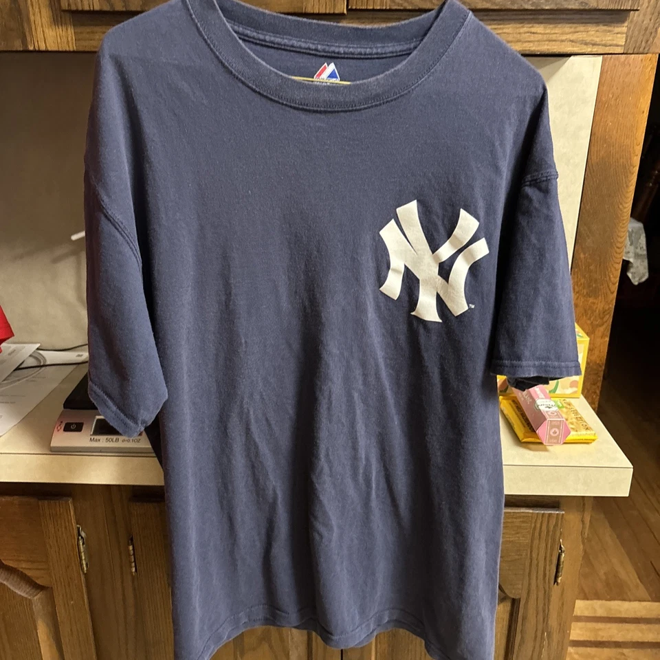 Vintage Majestic Alex Rodriguez A-ROD #13 NEW YORK YANKEES MLB Team T-Shirt L - Image 3 of 4