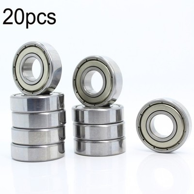 6001ZZ Rillenkugellager 12 x 28 x 8 mm, High Speed, geräuscharm, 20 Stück