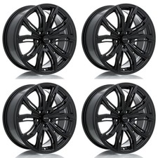 Set of 4 16in Black Alloy Wheel Rims for 2005+ Jeep, RTX200B 16x7 5x114.3 ET40 5