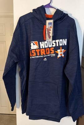 NWT Majestic Therma Base Houston Astros Hooded Sweatshirt Size 2XL