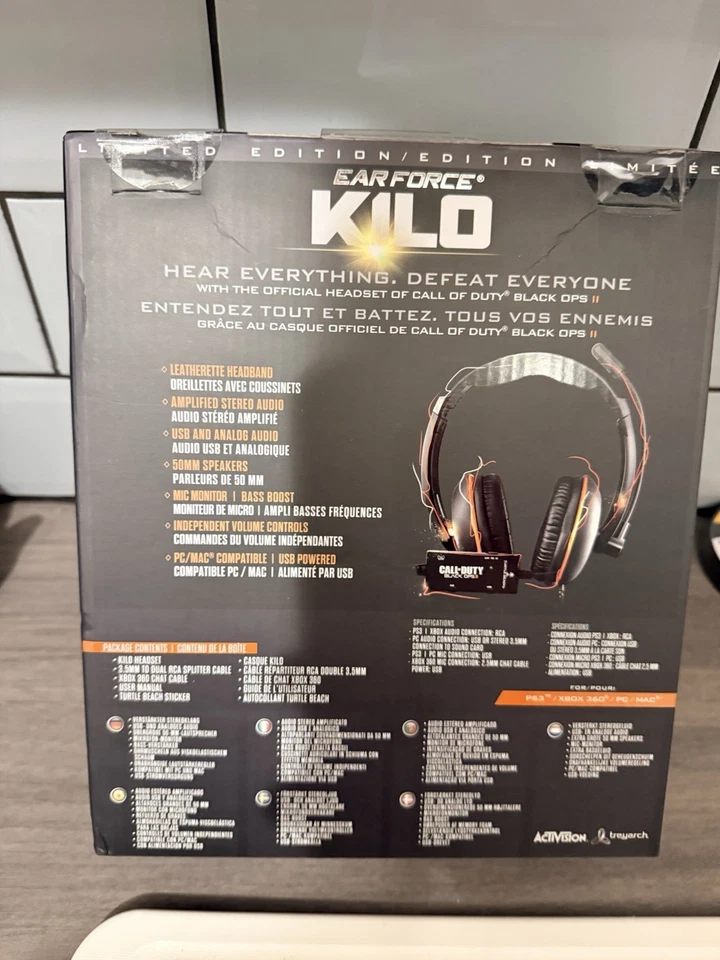 Turtle Beach EarForce Kilo Ltd Ed Headset Call of Duty 2 - UK Factory Sealed! - Image 4 of 4