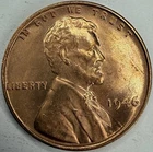 1946 Uncirculated Lincoln Wheat Cent Exact Coin Imaged #LWC1758