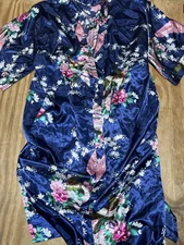 BABEYOND Long Sleeve Kimono Women Robe Peacock and Blossoms Printed @N9