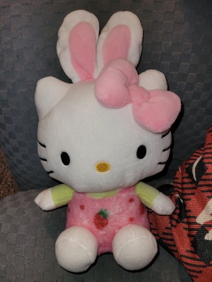 Sanrio Hello Kitty 11'' Plush Easter Bunny Strawberry 2023 Rabbit Ears Bow