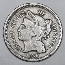 1865 Three Cent Piece