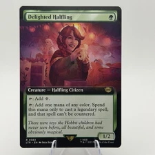 Magic MTG: Delighted Halfling - Lord Of The Rings (LTR) #0363 Extended Art