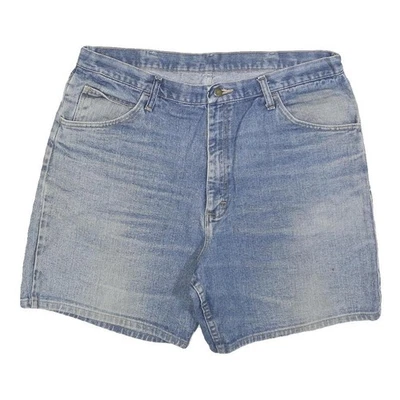 WRANGLER Femmes Bleu Denim Short Décontracté XL W38 Coton Blend Coupe Classique - Photo 1/4