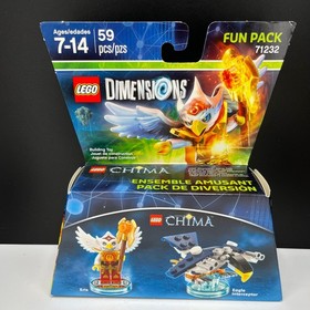 LEGO Dimensions: Lot of 3 - (71222) Laval Fun Pack (71223) Cragger (71232) Eris