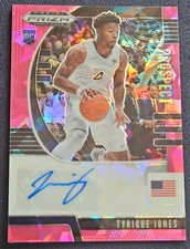 2020-21panini Prizm Draft Picks-Prospect Autographs Tyrique Jones PA-TJ Pink Ice