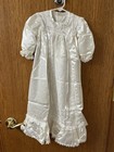 Satin Handmade Baptism Gown w/ adjustable hooks Slip and bonnet also included — photo 1