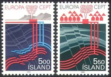 Iceland 1983 Thermal Energy/Europa/Nature/Geology/Volcano/Power 2v set (n25671)