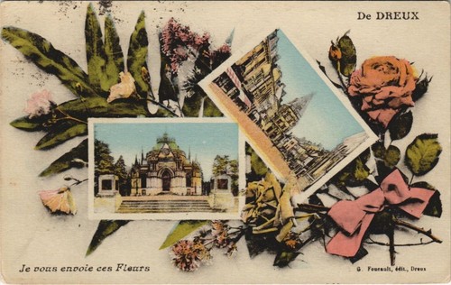 CPA De RENNES je vous envoie ces fleurs et tous mes Voeux de Bonne