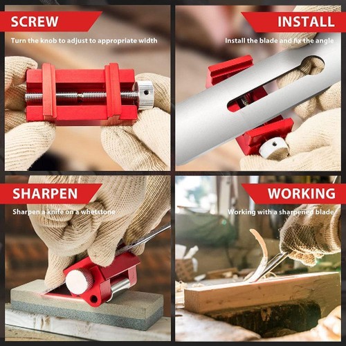 Chisel Honing Guide Plane Jig Graver Iron Edge Sharpening Tool Woodworking U6H7 - Picture 11 of 12