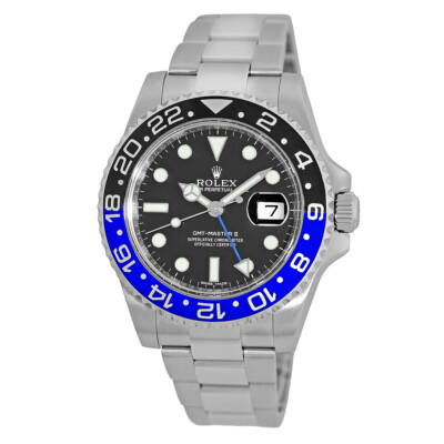 ROLEX Stainless Steel 40mm GMT Master II Ceramic 116710BLNR Box Warranty MINTY