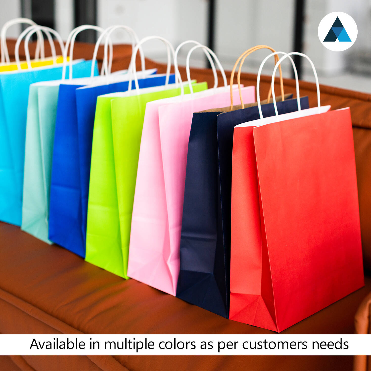 Coloured Paper Party Bags Gift Bag with Twist Handle Birthday Event