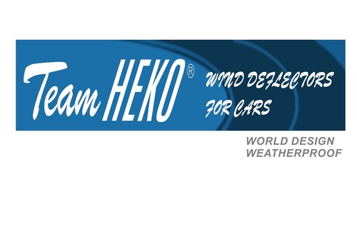 Juego de 4 deflectores de viento para Toyota Land Cruiser 90 Prado 1996-2003 Heko - Imagen 4 de 5