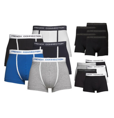 French Connection 5 Pack Fcuk Cotton Stretch Boxers In White - Foto 9