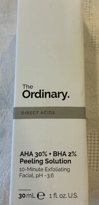 The Ordinary- Peeling Solution AHA 30% + BHA 2% - 30ml Brand New