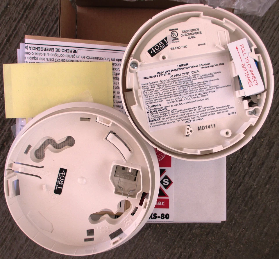 12 pack Linear Security Solutions DXS-80 Carbon Monoxide Detector Transmit - Image 3 of 3