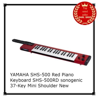 YAMAHA SHS-500 Red Piano Keyboard SHS-500RD sonogenic 37 Tasten Mini Schulter...