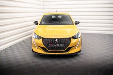 Cup Spoilerlippe Front Ansatz V.2 passend für Peugeot 208 GT Mk2 schwarz Hochgla
