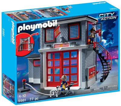 estacion de bomberos playmobil