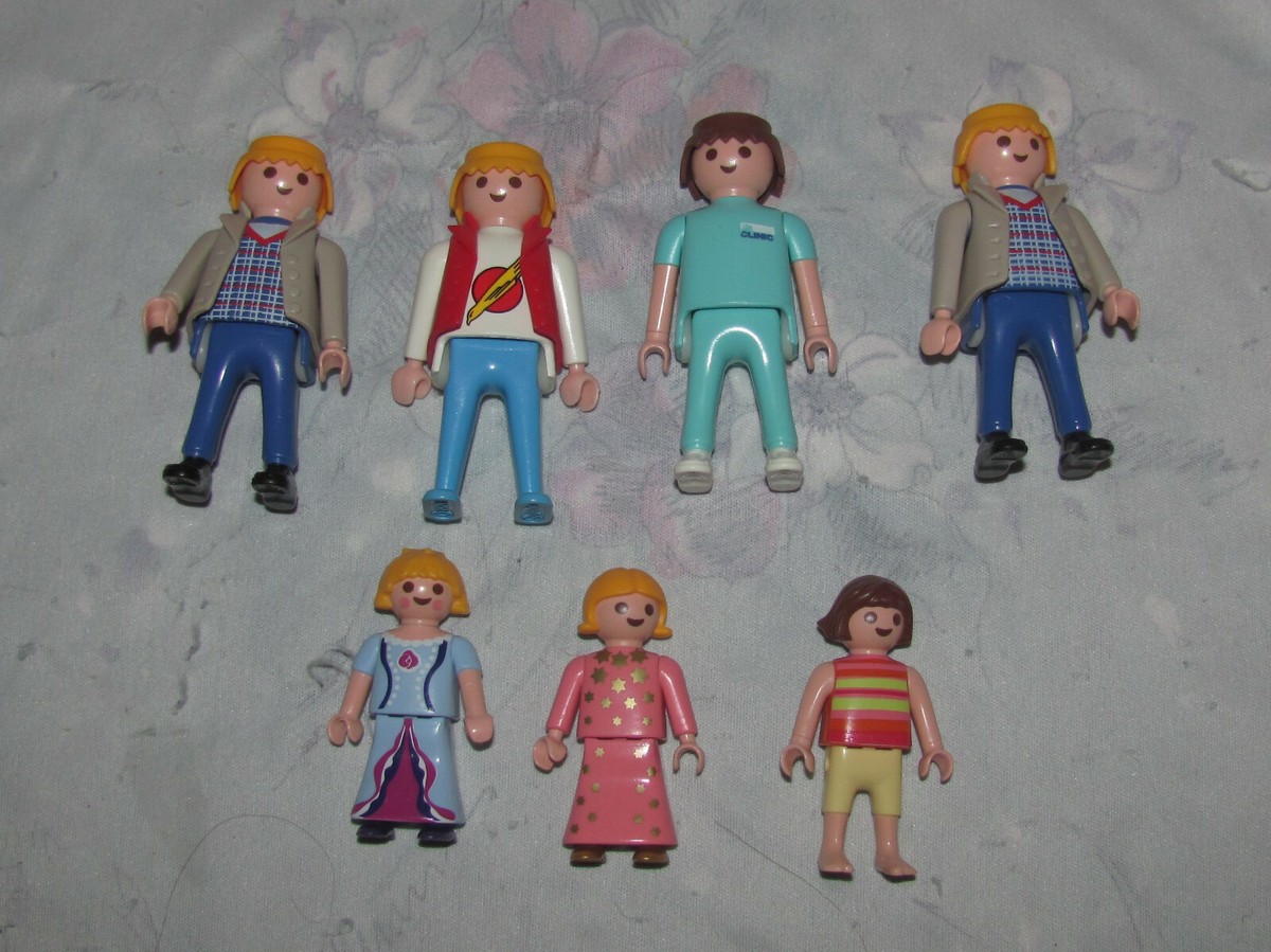 Playmobil Figure Lot of Adult Men, Girl Children Child