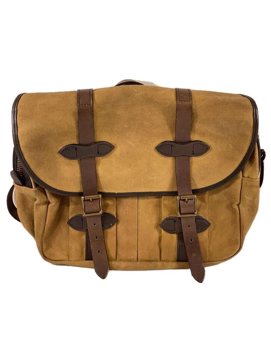 FILSON MEDIUM Rugged Twill FIELD BAG Tan with Shoulder strap Made  
