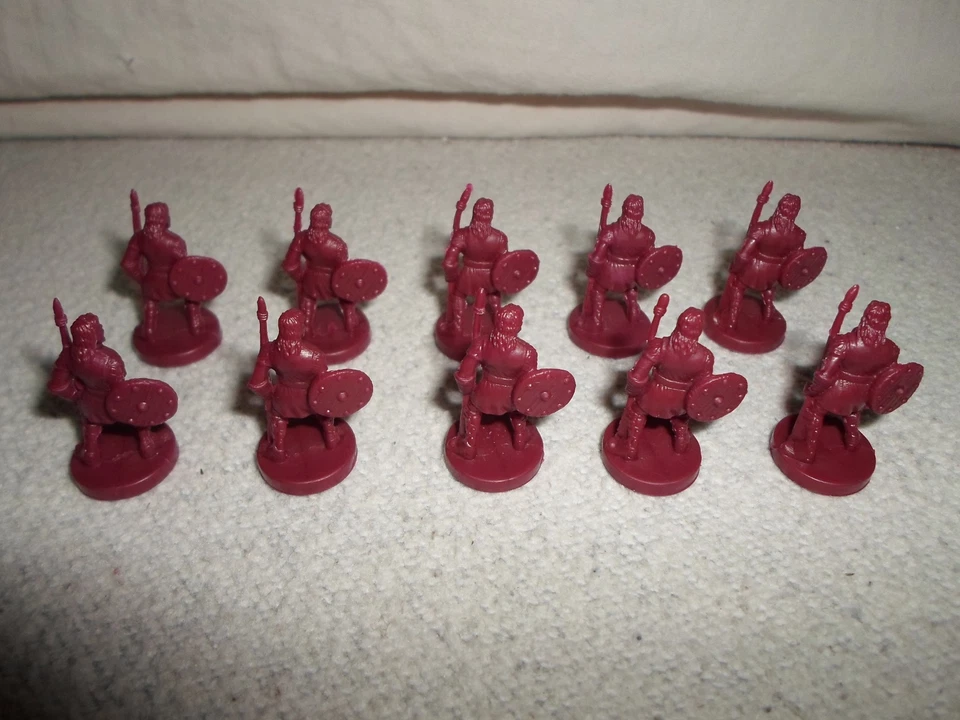 *Parts Only* Risk GodStorm Board Game *Greek Plum Red Soldier Replacement Lot 10 - Image 4 of 4