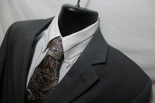 Men's J. Ferrar Modern Polyester Blend 38R Gray Stripe Sport Coat Blazer 2 BTN