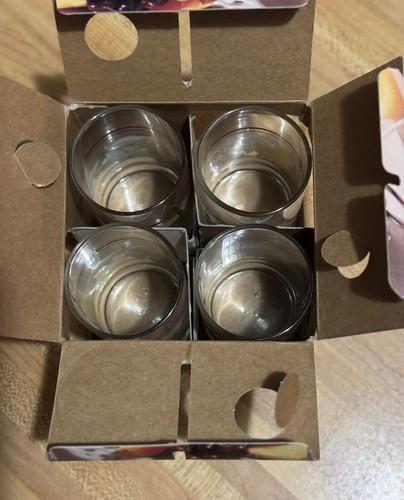 Set Of 4 Corelle Coordinates Abundance 7oz Juice Glasses Corning NOS - Picture 6 of 6
