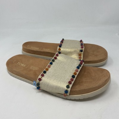 toms red paradise slide sandals