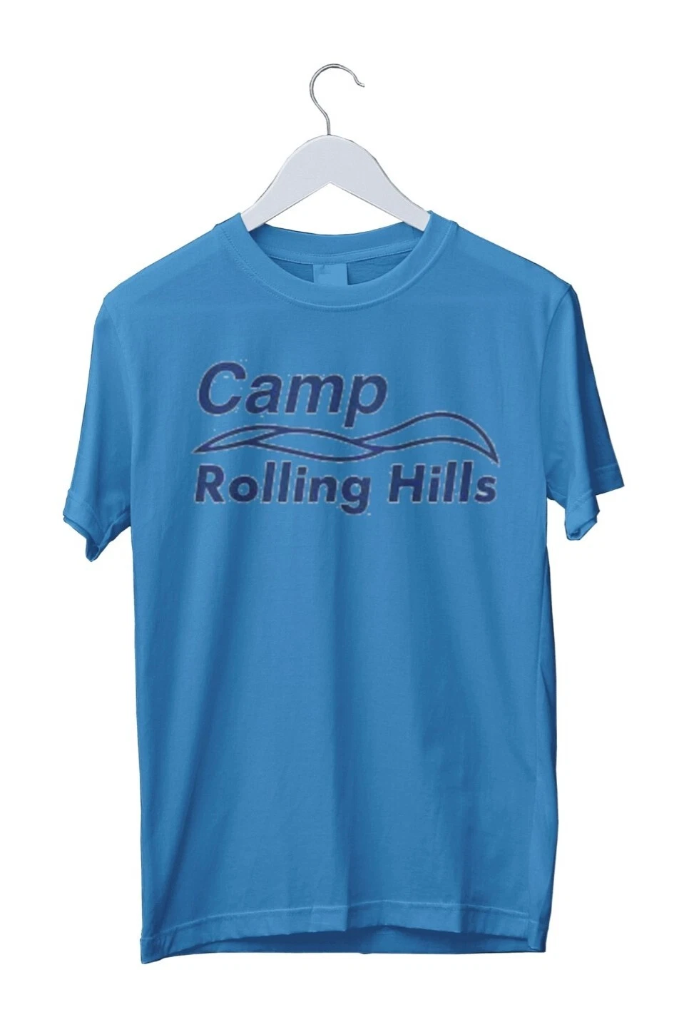 CAMP Rolling Hills Blue Medium T-Shirt Cult Classic Camping Horro Movie Fan