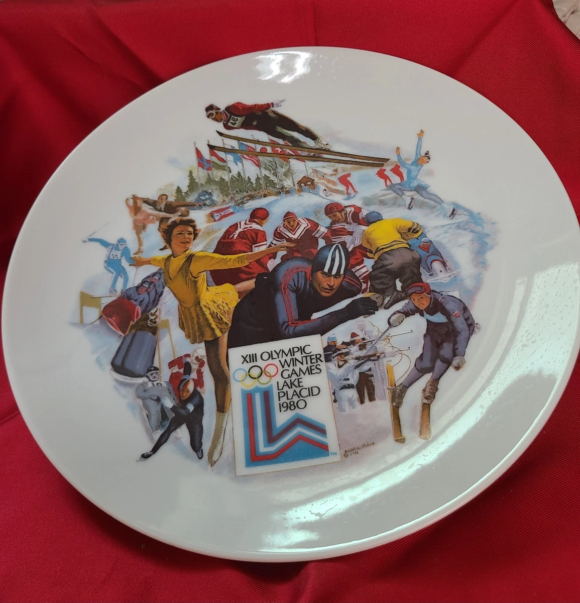 Cendrier Vintage Jeux Olympiques Lake Placid 1980 - Souvenir USA