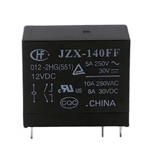 2Pcs JZX-140FF-012-2HG(551) 12VDC Power Relay 6Pins
