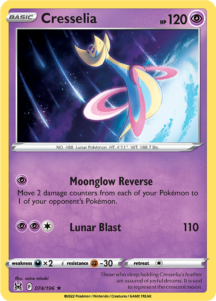 Cresselia 074/196 - Lost Origin - Pokemon TCG - Holo Rare