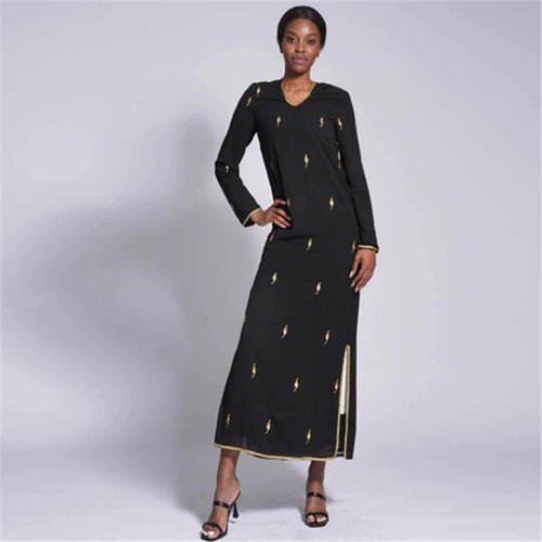 Hooded Dubai Women Chiffon Long Dress Evening Muslim Robe Abaya Islamic Gown - Picture 32 of 33