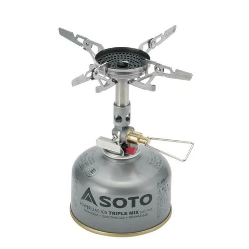 Soto Windmaster + Micro Regulator Compact Camping Stove, Silver