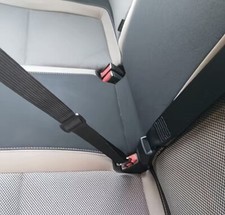 2-PK Safety belt for pets adjustable in the car dogs or cats color black new