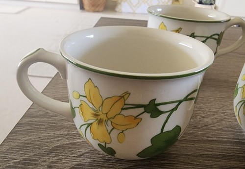 Villeroy & Boch Geranium 2 1/2”H Espresso Demitasse Cup & Saucer Set-Non Ribbed. - Picture 6 of 8