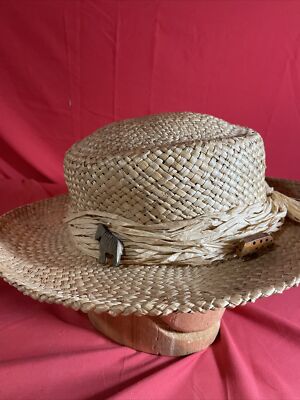 Cappelli Straworld Woven Straw Hat with Carved Wood Animals  display picture 1