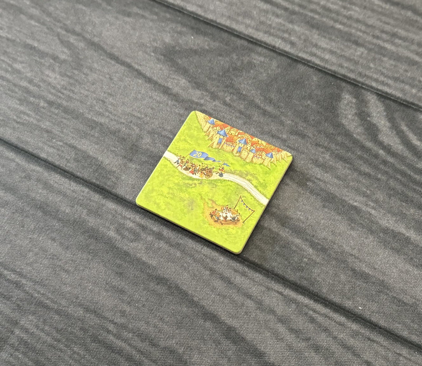 Carcassonne 20th Anniversary | Stating First Landscape Tile | Game Piece