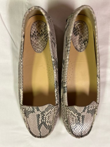 Cole Haan Damen-Halbschuhe Eidechse Struktur Leder flache Schuhe 10B bequeme niedrige Absätze - Bild 10 von 10