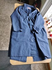 Red Kap Lab Coat, Size: 44-RG, Navy Blue Unisex    