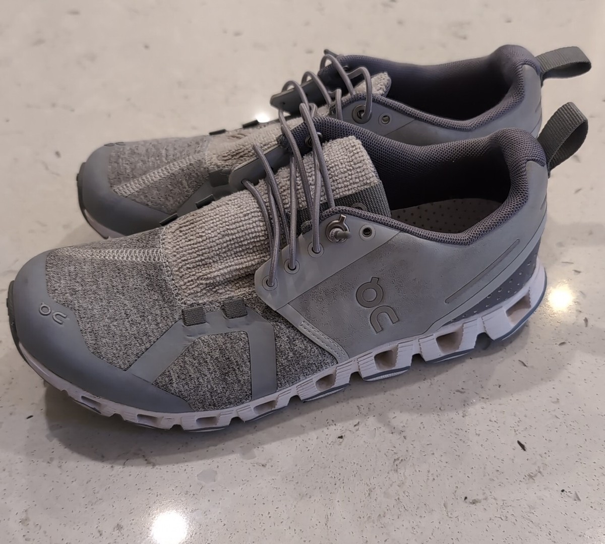 ON CLOUD TERRY WOMEN'S RUNNING SHOES SNEAKERS GREY GRAY SIZE