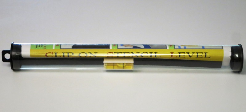 STENCIL LEVEL Clip-On Stencil Level CUTTING EDGE STENCILS Positioning & Leveling