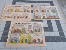 Lot of 3 The Small Society by Brickman Clipped Strips from Sunday comics 1982