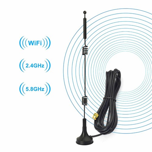 WiFi 2.4GHz 5GHz 5.8GHz Magnetic SMA Antenna for Wireless Vedio Security Camera - Picture 9 of 12
